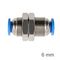 AIRCRAFT Metal Bulkhead Str. Connector 6mm